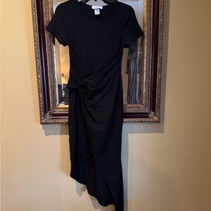 Gilli Black Asymmetrical Knot Dress